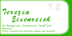 terezia eisenreich business card
